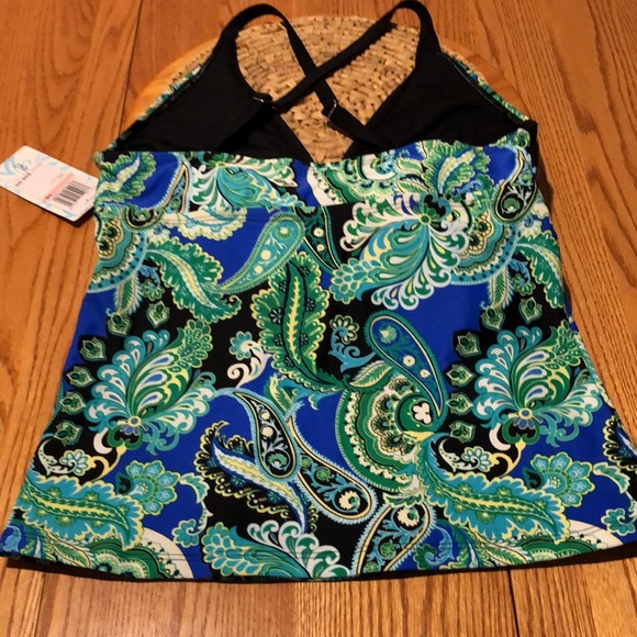 Beach Diva Tankini NWT paisley print! - Picture 2 of 5